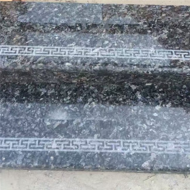 Polished Blue pearl granite   Stair steps
